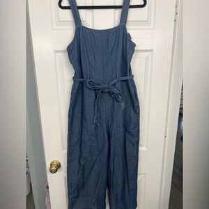 American Eagle Outfitters Blue Denim Jumpsuit